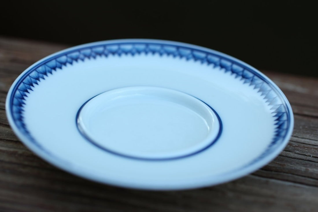 Jingdezhen Blue and White Porcelain Gaiwan Heart Sutra Scriptures