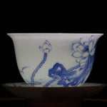Treasure Jingdezhen Blue and White Porcelain Lotus Gaiwan
