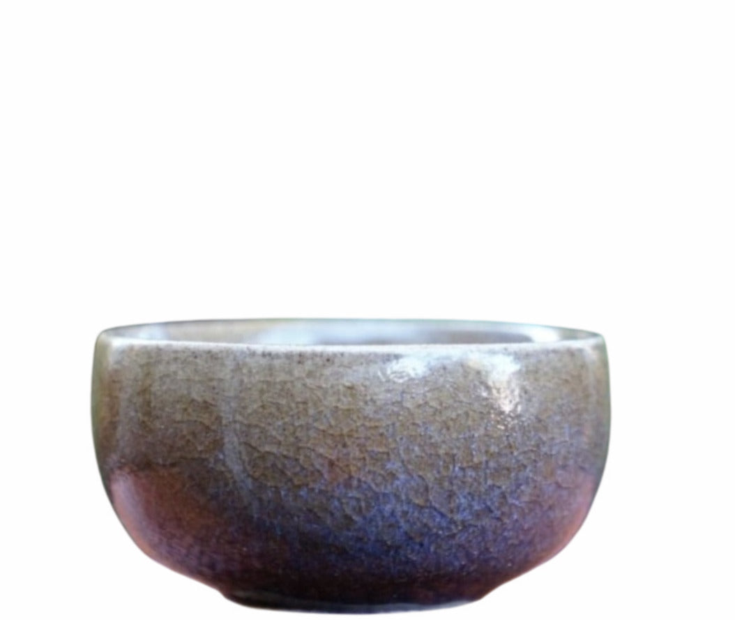 Vintage Jun Kiln Porcelain Luohan Tea Cup Old Factory