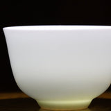 White Porcelain Tea Cup Ying Qing Handcrafted 80 ml
