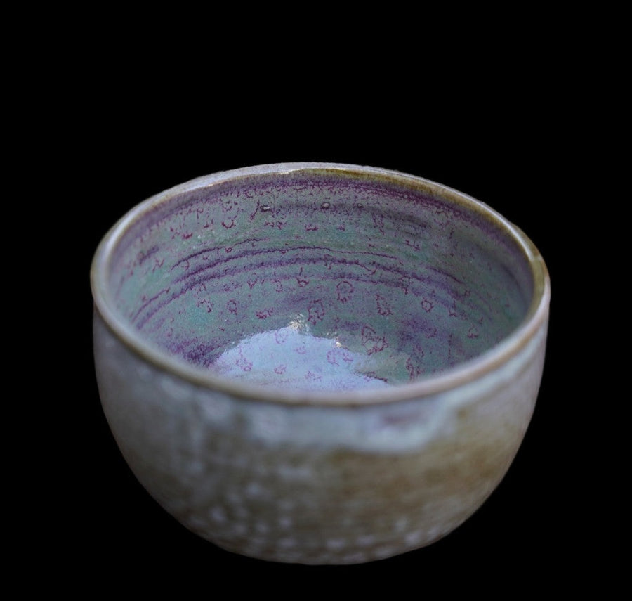 Tea Ware - Yunnan Artisan Wood-fired Purple Impression Teacup Bowl