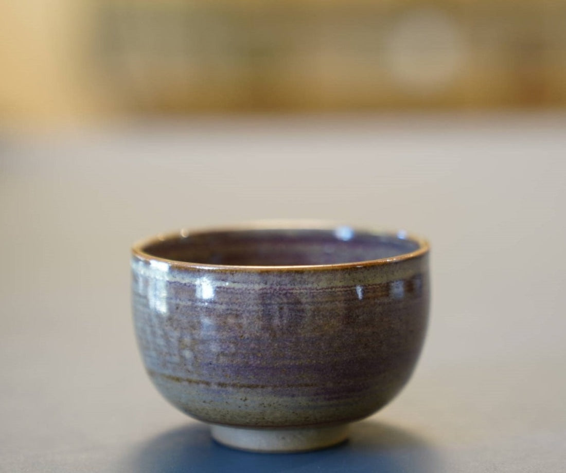 Yunnan Artisan Wood-fired Purple Impression Teacup Tea Bowl