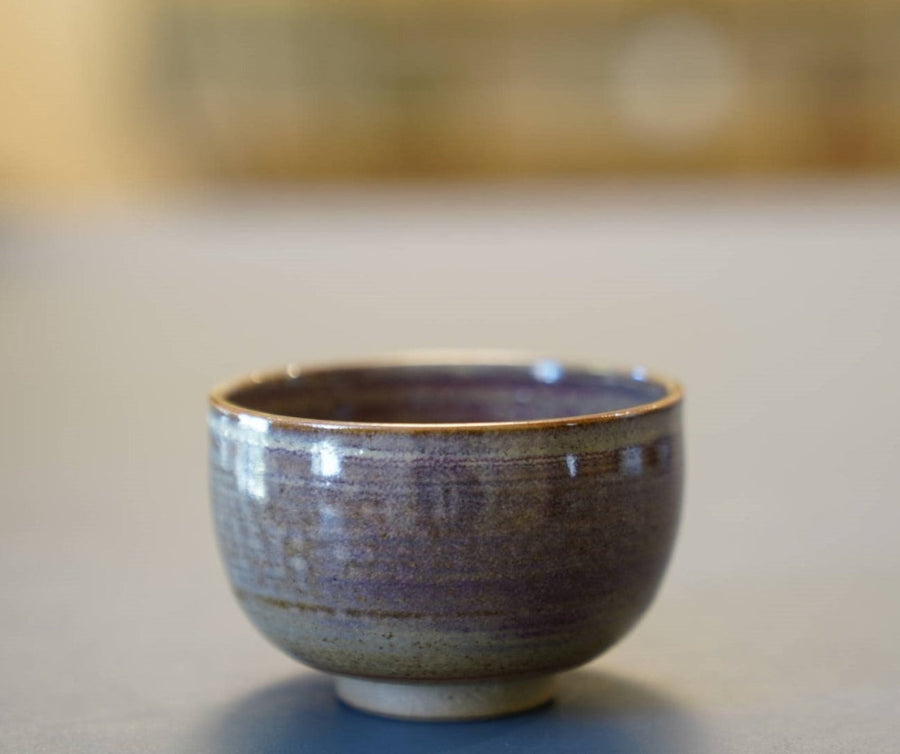 Tea Ware - Yunnan Artisan Wood-fired Purple Impression Teacup Tea Bowl