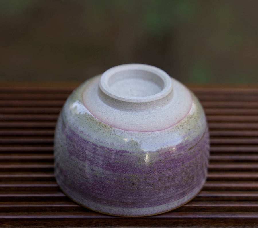 Tea Ware - Yunnan Artisan Wood-fired Purple Impression Teacup Tea Bowl