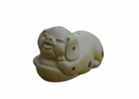Zisha Tea Pet Happy Fortune Yuanbao Pig Handcrafted