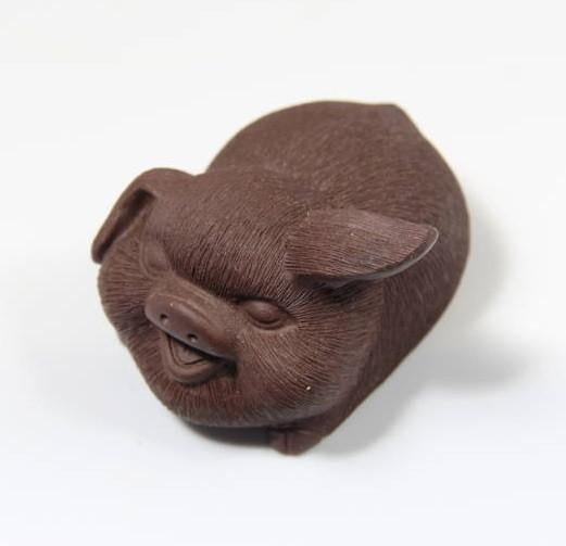 Tea Ware - Zisha Pet Happy Furry Piggy Handcrafted MeiMei Fine Teas