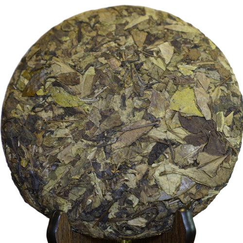 2018 Fuding Premium Shou Mei White Tea Cake Longevity Eyebrow