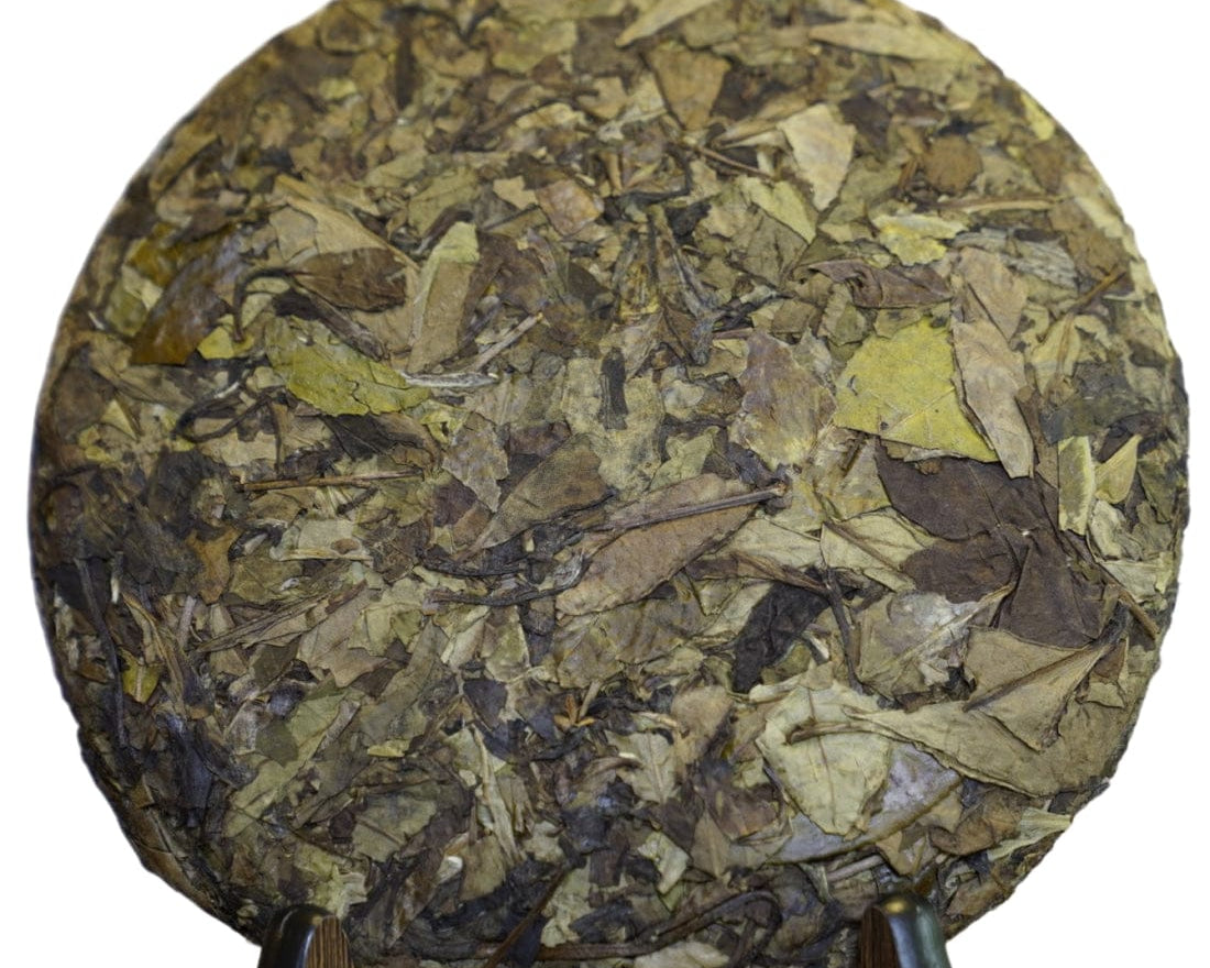 2018 Fuding Premium Shou Mei White Tea Cake Longevity Eyebrow