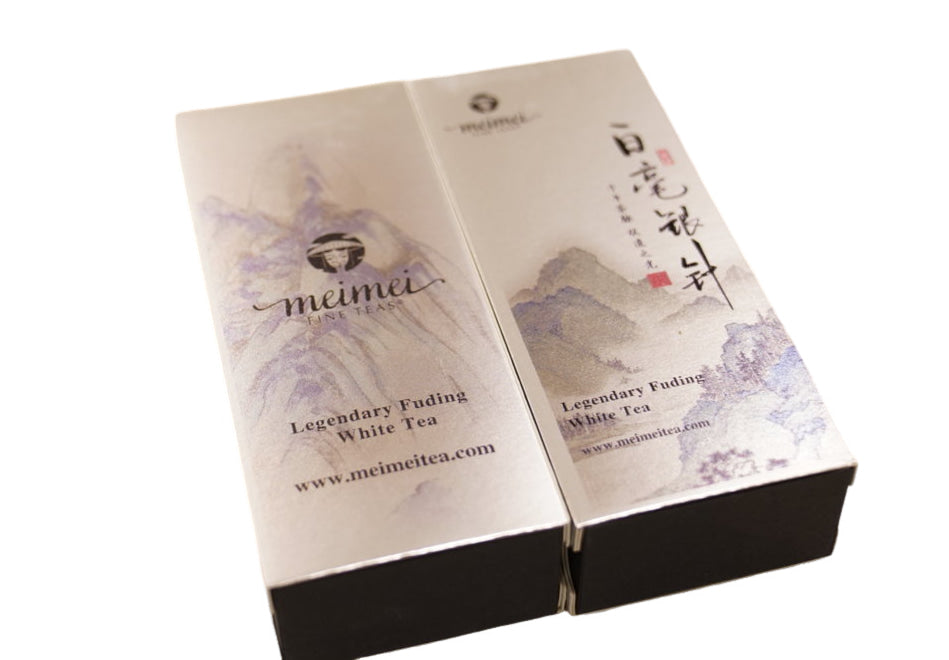 2019 and 2017 Fuding Silver Needles White Tea Bai Hao Yin Zhen