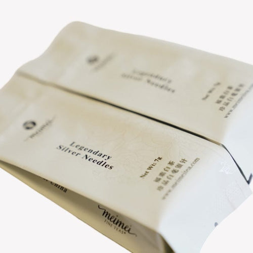 2019 and 2017 Fuding Silver Needles White Tea Bai Hao Yin Zhen