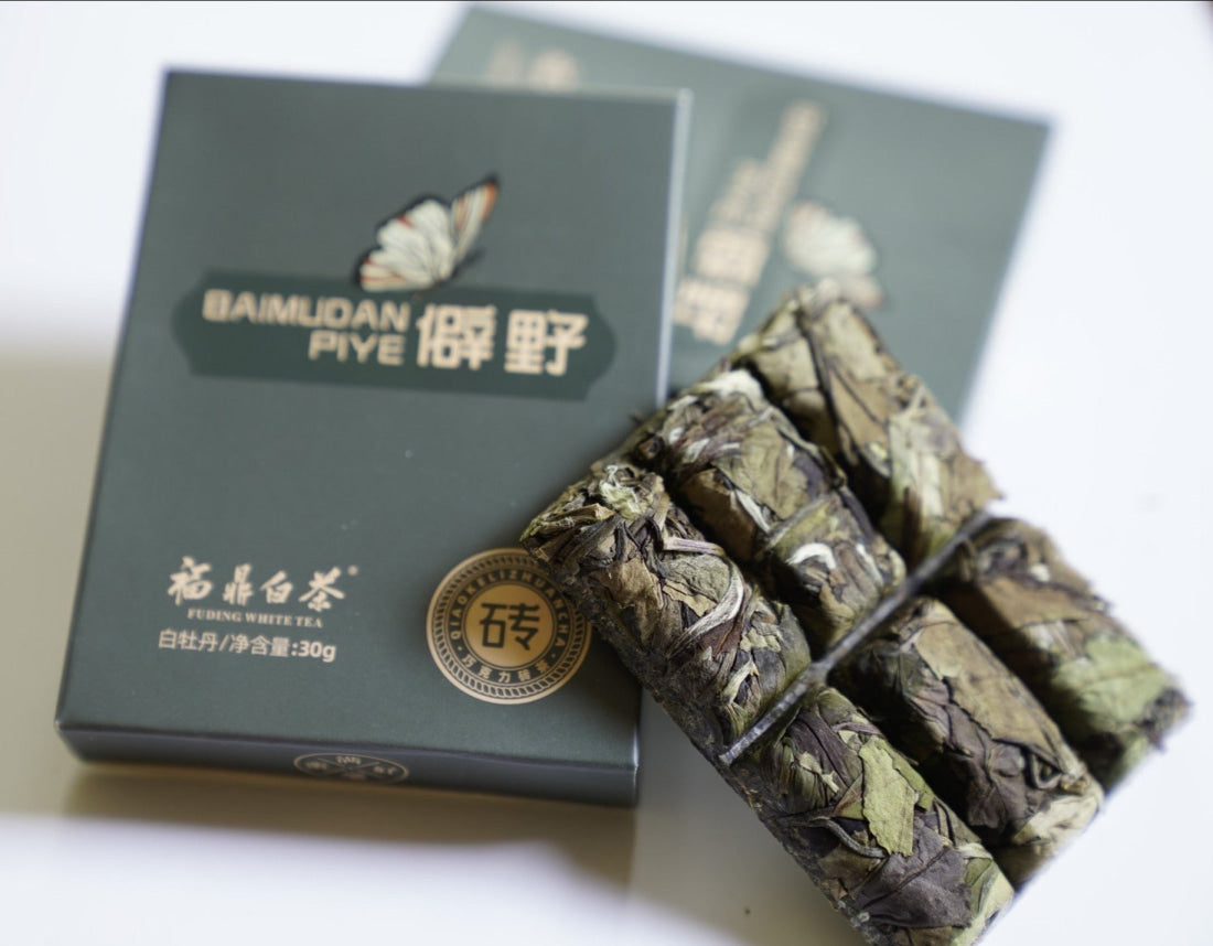 2019 Fuding Wild Grown White Peony Bai Mu Dan White Tea Mini Brick