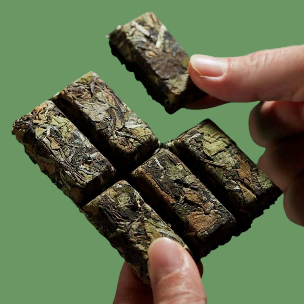 2019 Fuding Wild Grown White Peony Bai Mu Dan White Tea Mini Brick