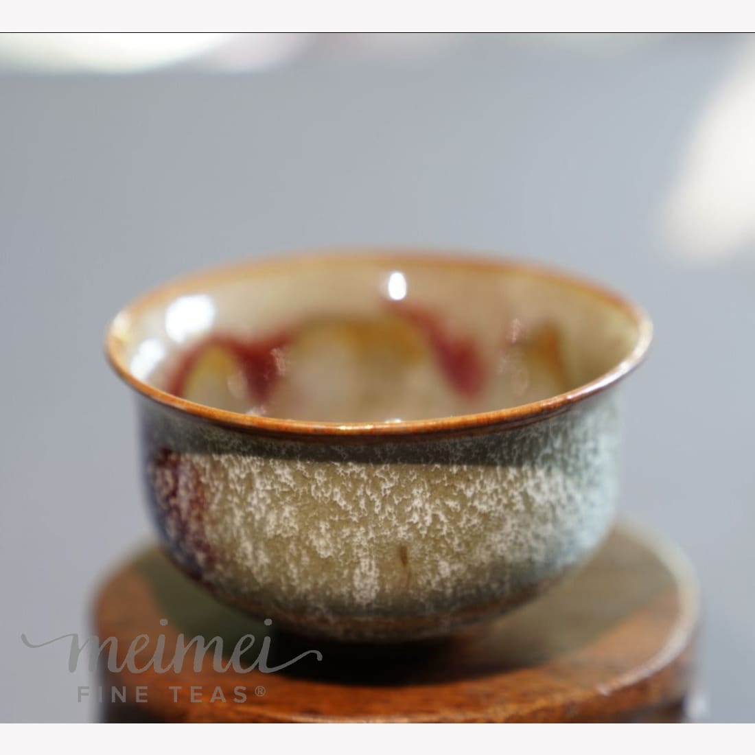 Jun Kiln Variable Glaze Teacup Pair Handmade