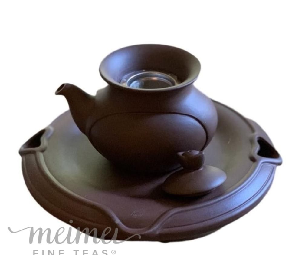 Yixing Clay Teapot Set Catharanthus Roseus Flower