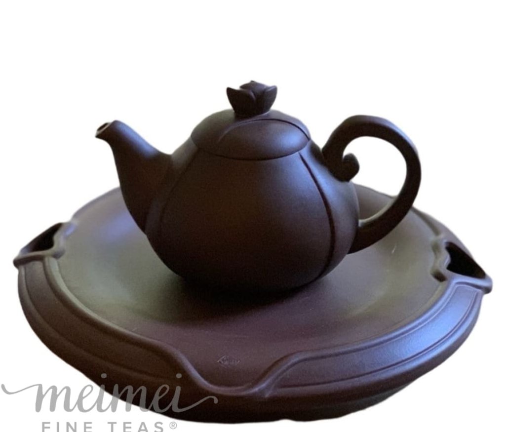 Yixing Clay Teapot Set Catharanthus Roseus Flower