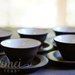 Yixing Clay Teapot Set Catharanthus Roseus Flower