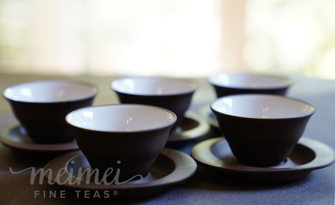 Yixing Clay Teapot Set Catharanthus Roseus Flower