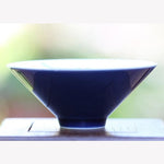 Fine Porcelain Artisan Gongfu Tea Cup Deep Blue Glaze