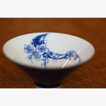 Fine Porcelain Artisan Gongfu Tea Cup Deep Blue Glaze