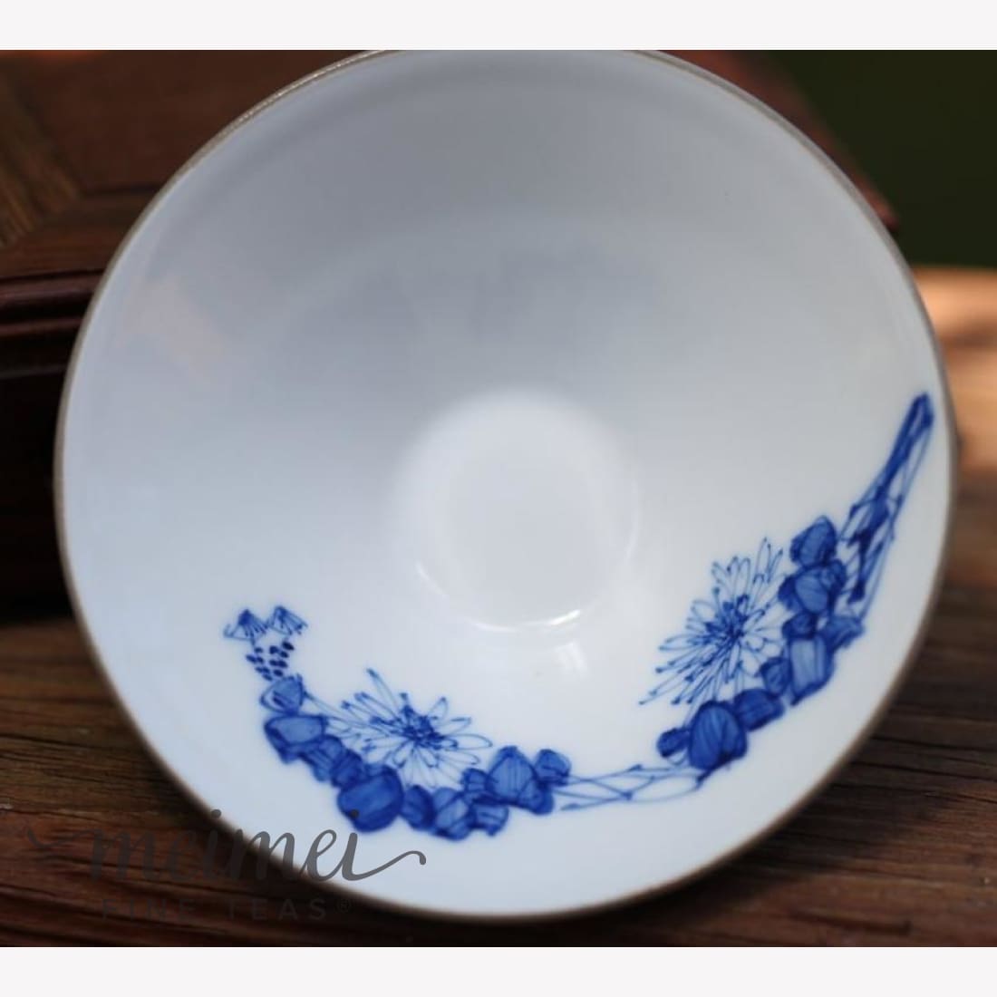 Fine Porcelain Artisan Gongfu Tea Cup Deep Blue Glaze