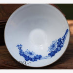 Fine Porcelain Artisan Gongfu Tea Cup Deep Blue Glaze