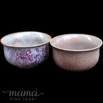 Jun Kiln Variable Glaze Teacup Pair Handmade