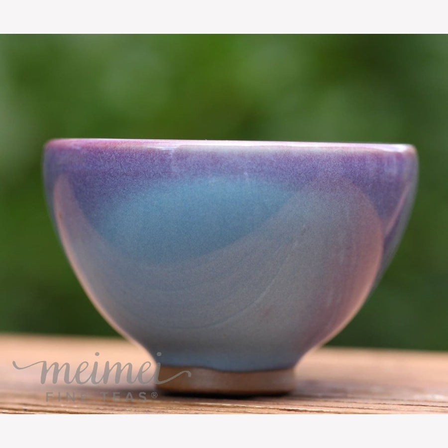 Tea Ware - Jun Porcelain Purple Glaze Chicken Heart Tea Cup - MeiMei