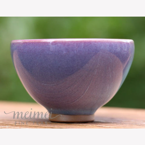 Jun Porcelain Purple Glaze Chicken Heart Tea Cup