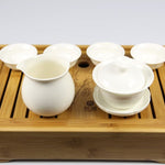 Portable Bamboo Gongfu Tea Service Tray with Water Storage