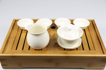 Tea Ware - Portable Bamboo Gongfu Service Tray with Water Storage