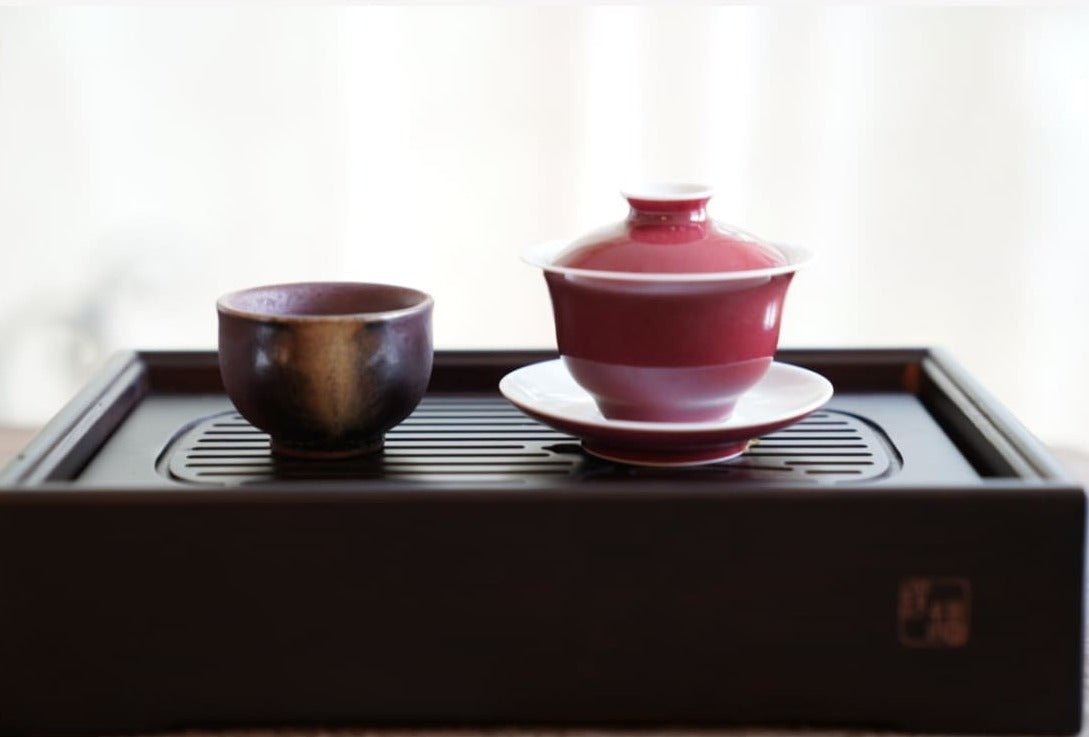 Portable Gongfu Tea Tray with Water Storage Tank