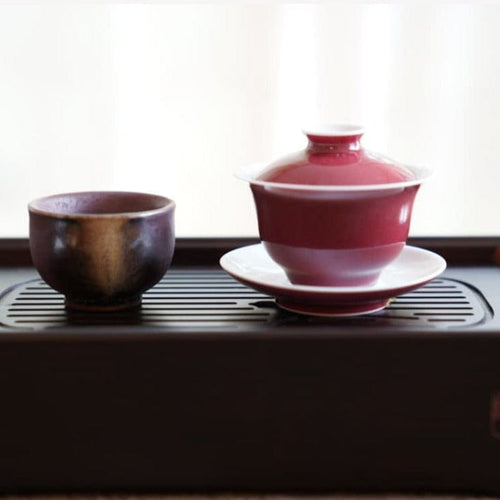 Portable Gongfu Tea Tray with Water Storage Tank