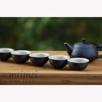 Rock Clay Gongfu Tea Service Teapot and Cups Portable Set