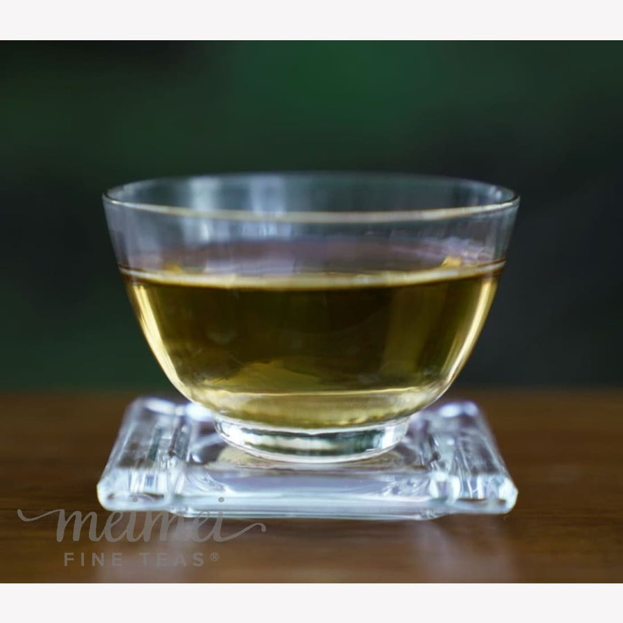 Tea Ware - Sasaki Fancy Gold Rim Clear Glass Cup Handmade - MeiMei