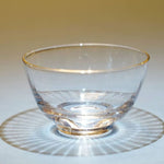 Sasaki Fancy Gold Rim Clear Glass Cup Handmade