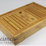 Portable Bamboo Gongfu Tea Service Tray with Water Storage