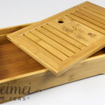 Portable Bamboo Gongfu Tea Service Tray with Water Storage