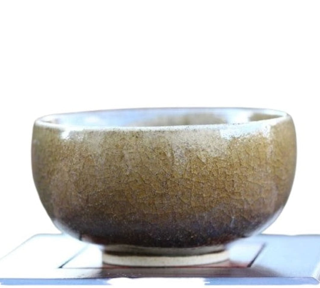 Vintage Jun Kiln Porcelain Luohan Tea Cup Old Factory