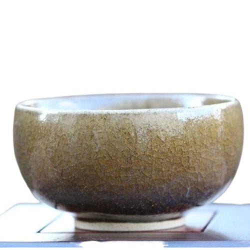 Vintage Jun Kiln Porcelain Luohan Tea Cup Old Factory