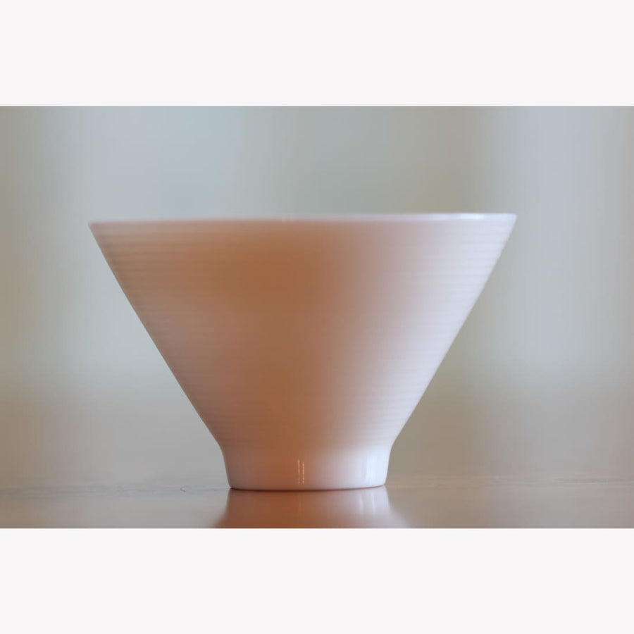 White Porcelain Gongfu Tea Cup Bowl Hat Shape