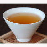 White Porcelain Gongfu Tea Cup Bowl Hat Shape